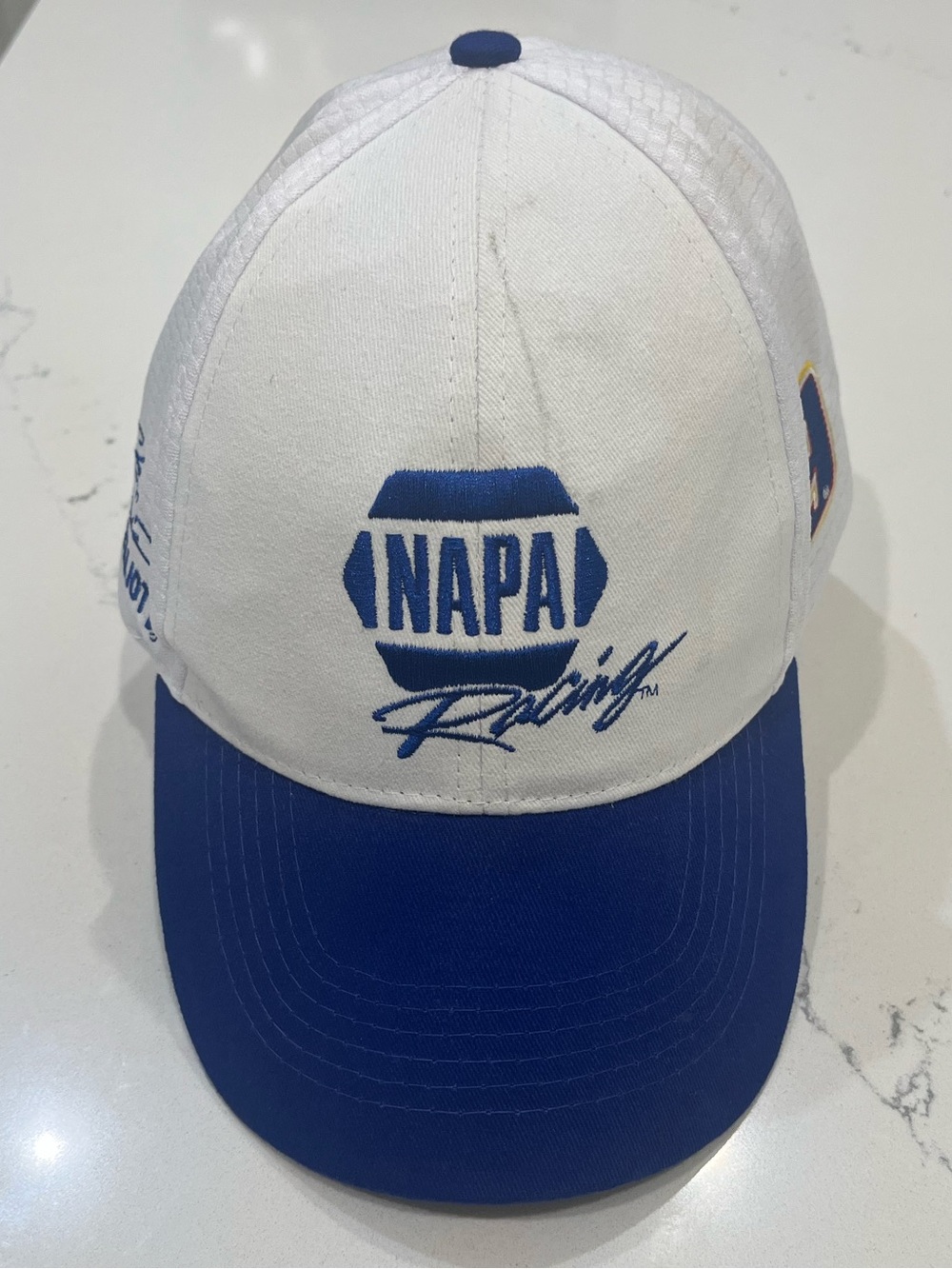 NAPA Racing Chase Elliott #9 Hat White StrapBack Cap NASCAR Hendrick Blue